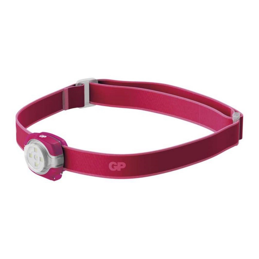 LED Lanterna de cabeça GP EVERYBODY 4xLED/2×CR2025 rosa