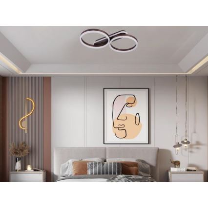 LED Luminária de teto dimerizável LED/60W/230V 3000-6500K + controlo remoto