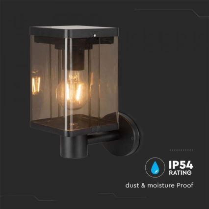 Luminária de parede solar LED para exterior com sensor LED/2,5W/3,7V 3000K IP54 2000 mAh