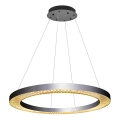 LED Luminária suspensa JESI LED/90W/230V 3000K 100 cm prateada