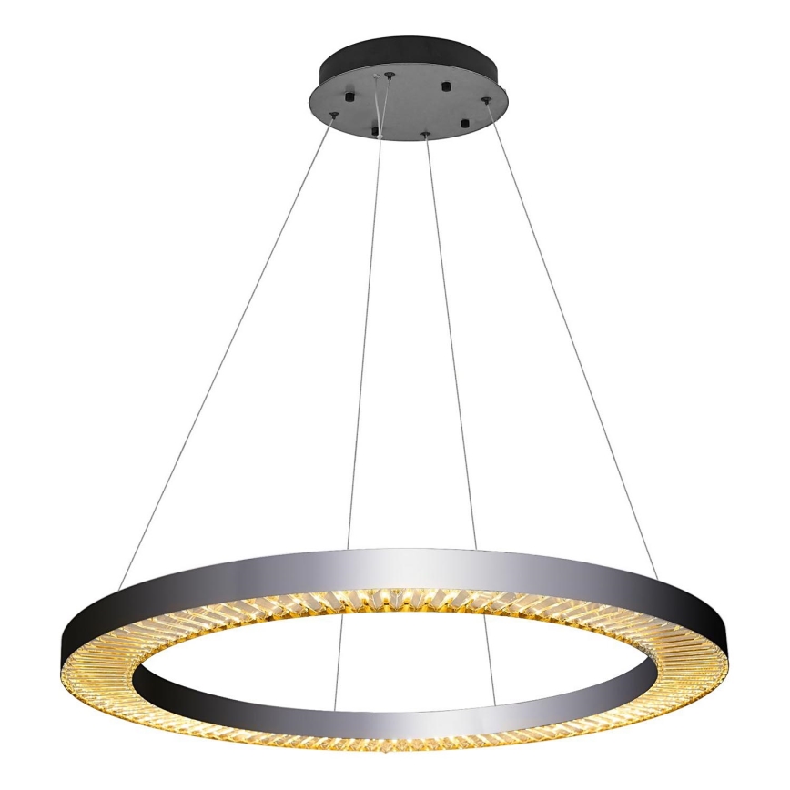 LED Luminária suspensa JESI LED/90W/230V 3000K 100 cm prateada