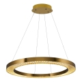 LED Luminária suspensa JESI LED/90W/230V 3000K diâmetro 100 cm bronze