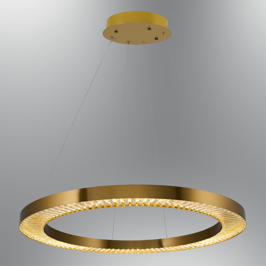 LED Luminária suspensa JESI LED/90W/230V 3000K diâmetro 100 cm bronze