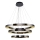 LED Luminária suspensa JESI LED/99W/230V 3000K diâmetro 100 cm prateado