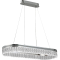 LED lustre de cristal dimerizável suspenso por cabo THALIA LED/50W/230V 3000-6000K + controlo remoto