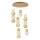 LED Lustre suspensa CREMONA LED/34W/230V 3000K dourada