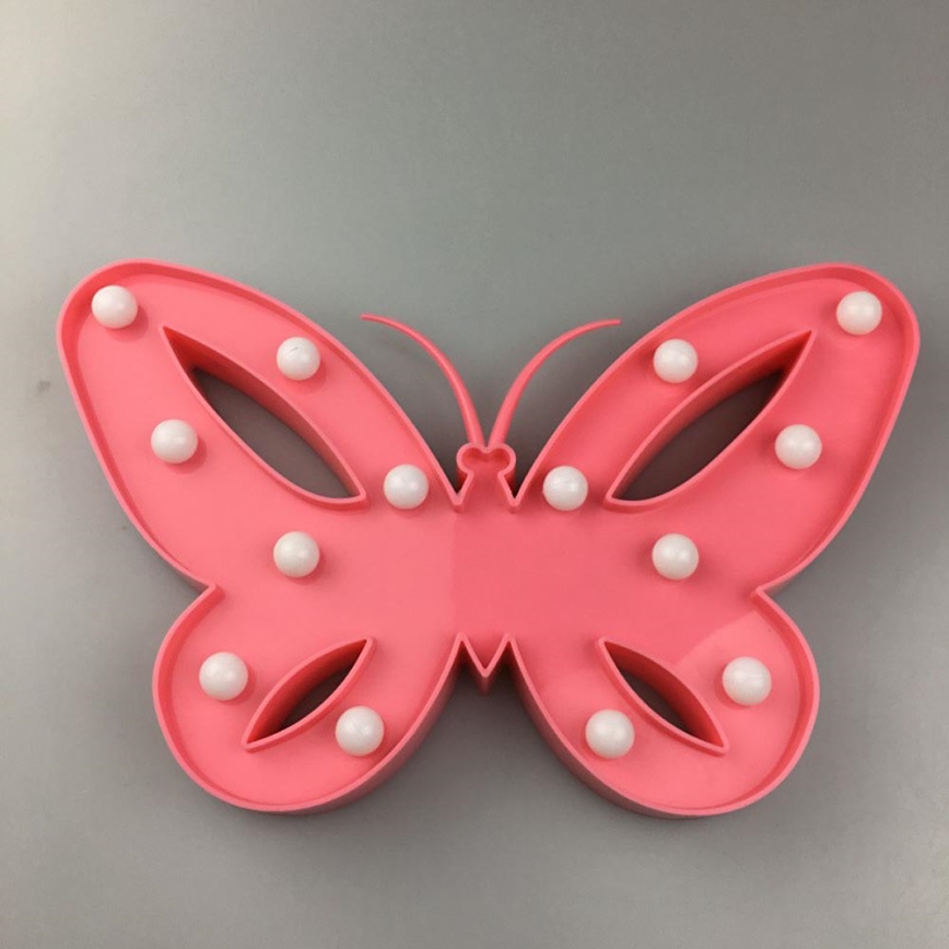 LED Luz decorativa infantil BORBOLETA LED/2xAAA
