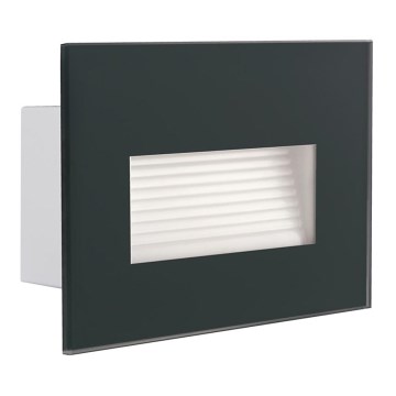 LED Luz embutida GLASI LED/3W/230V 3000K IP44 antracite