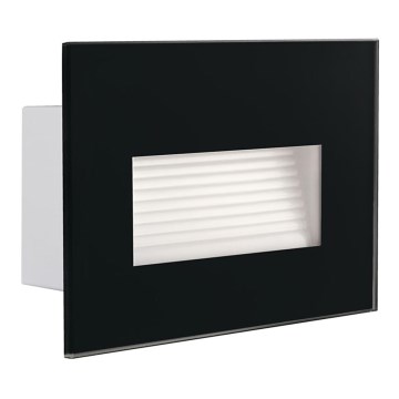 LED Luz embutida GLASI LED/3W/230V 4000K IP44 preto antigo