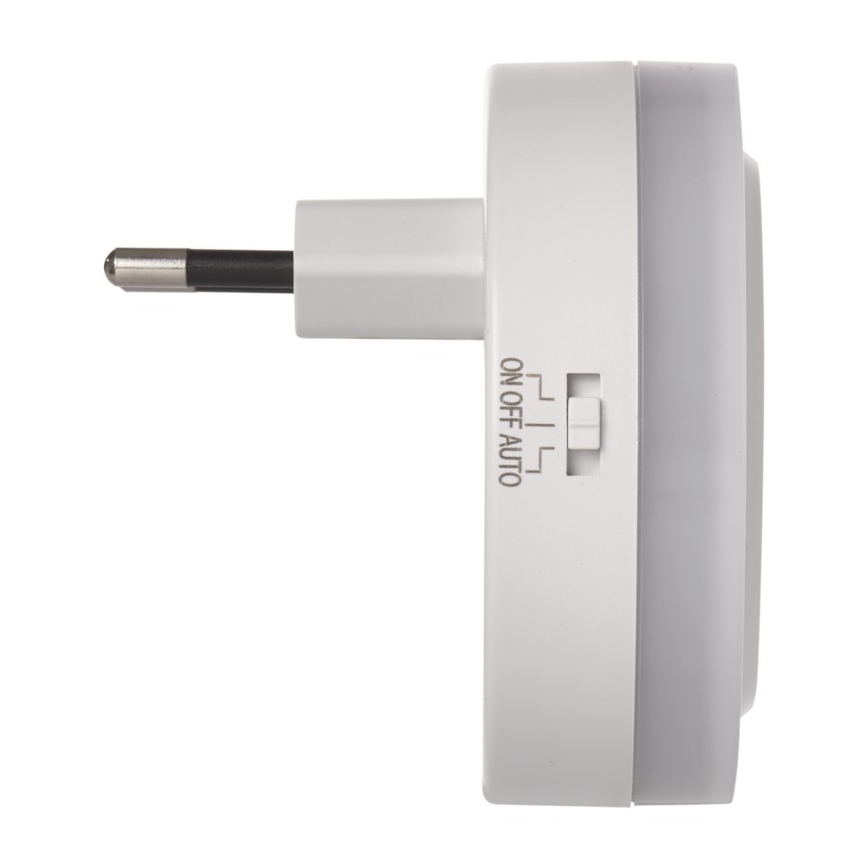 LED Luz noturna para uma ficha se fotosenzorem+2xUSB 3xLED/0,3W/230V