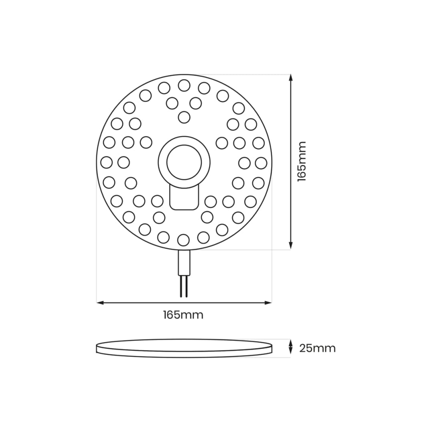 LED Módulo magnético LED/20W/230V diâmetro 16,5 cm 4000K