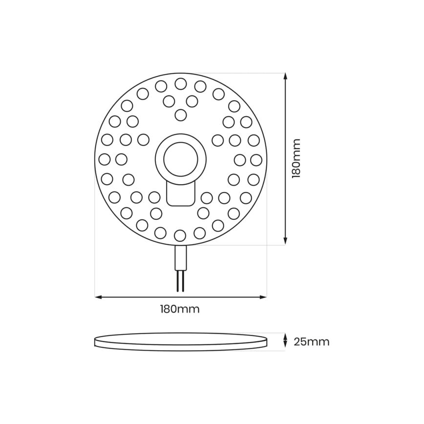 LED Módulo magnético LED/24W/230V diâmetro 18 cm 3000K