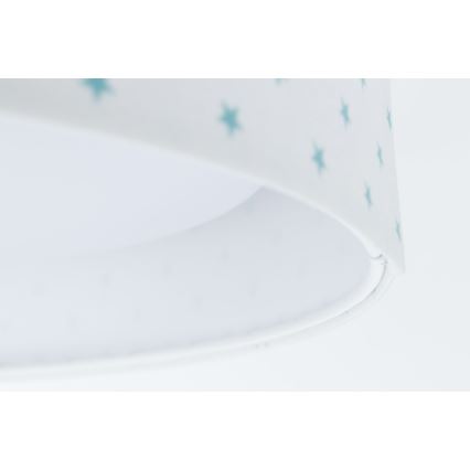 Luminária de teto infantil LED GALAXY KIDS LED/24W/230V estrelas branco/turquesa
