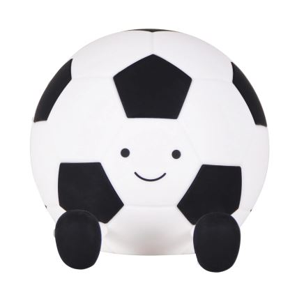 LED Regulação crianças táctil candeeiro FOOTBALL LED/2W/5V USB 1200 mAh branco/preto