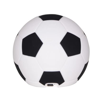 LED Regulação crianças táctil candeeiro FOOTBALL LED/2W/5V USB 1200 mAh branco/preto