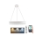 LED Regulação cristal candeeiro suspenso LED/80W/230V 3000-6500K branco + comando