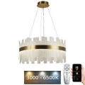 LED Regulação cristal candelabro suspenso LED/40W/230V 3000-6500K + controlo remoto