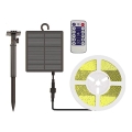 LED Regulação solar tira LED/1,2W/3,7V 4000K IP67 5m + controlo remoto