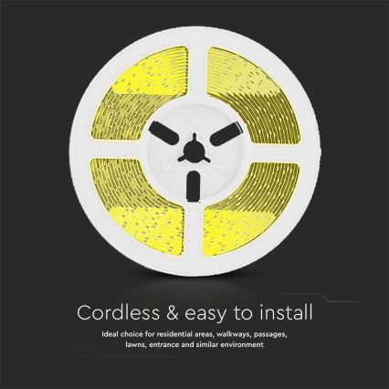 LED Regulação solar tira LED/1,2W/3,7V 4000K IP67 5m + controlo remoto