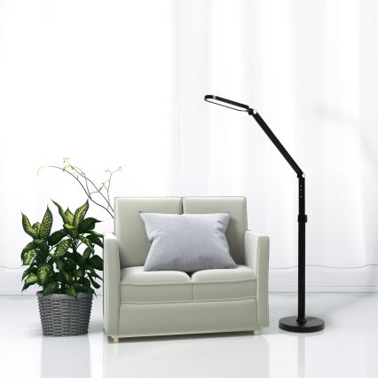 LED Regulação táctil candeeiro de chão FERRARA LED/13W/230V 3000/4000/6000K preto