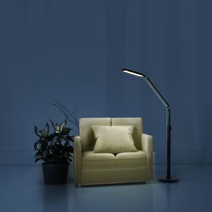 LED Regulação táctil candeeiro de chão FERRARA LED/13W/230V 3000/4000/6000K preto