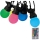 LED RGB Corrente exterior STRING 13 m 15xLED/0,5W/230V IP44 + controlo remoto