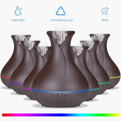 LED RGB Humidificador e ionizador de ar 400 ml