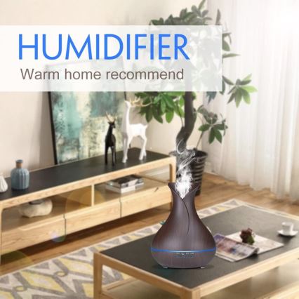 LED RGB Humidificador e ionizador de ar 400 ml