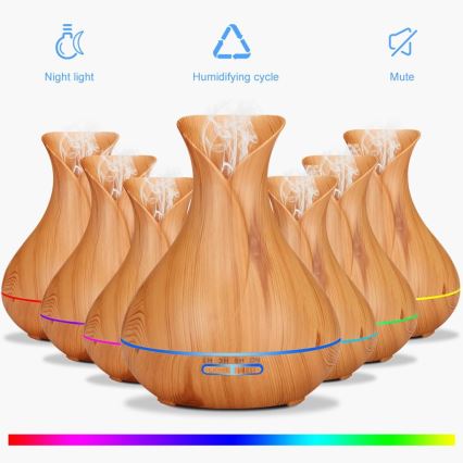 LED RGB Humidificador e ionizador de ar 400 ml