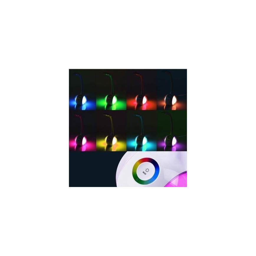LED RGB Luz de mesa com regulação LED/7W/230V rosa