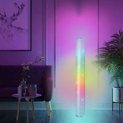 LED RGBW Candeeiro de chão com regulação LED/12W/230V + controlo remoto