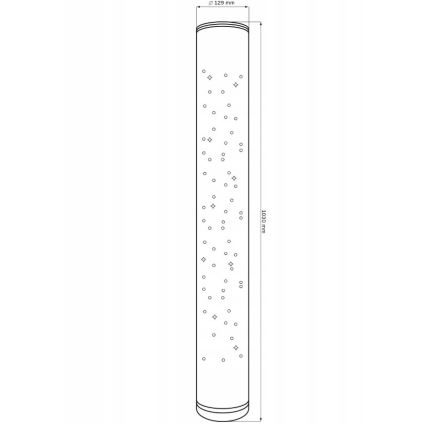 LED RGBW Candeeiro de chão com regulação STELLA LED/12W/230V + comando