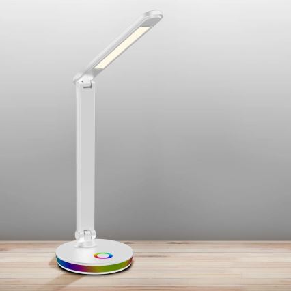 LED RGBW Candeeiro de mesa táctil com regulação NEPTUN LED/7W/230V branco