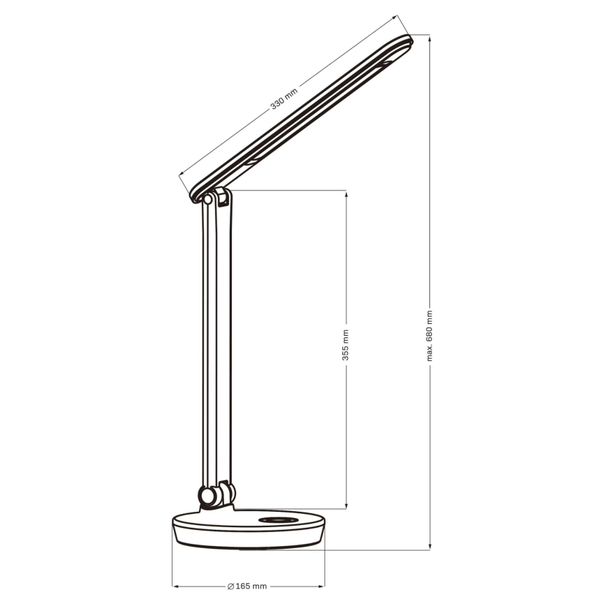 LED RGBW Candeeiro de mesa táctil com regulação NEPTUN LED/7W/230V branco