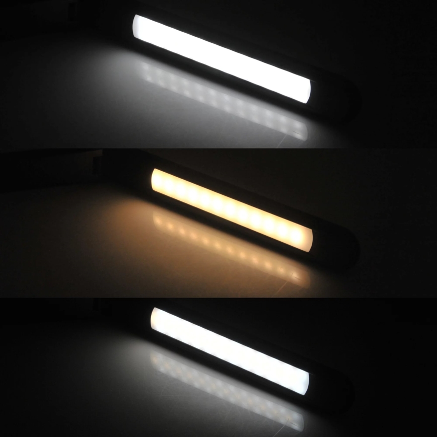 LED RGBW Candeeiro de mesa táctil com regulação NEPTUN LED/7W/230V preto