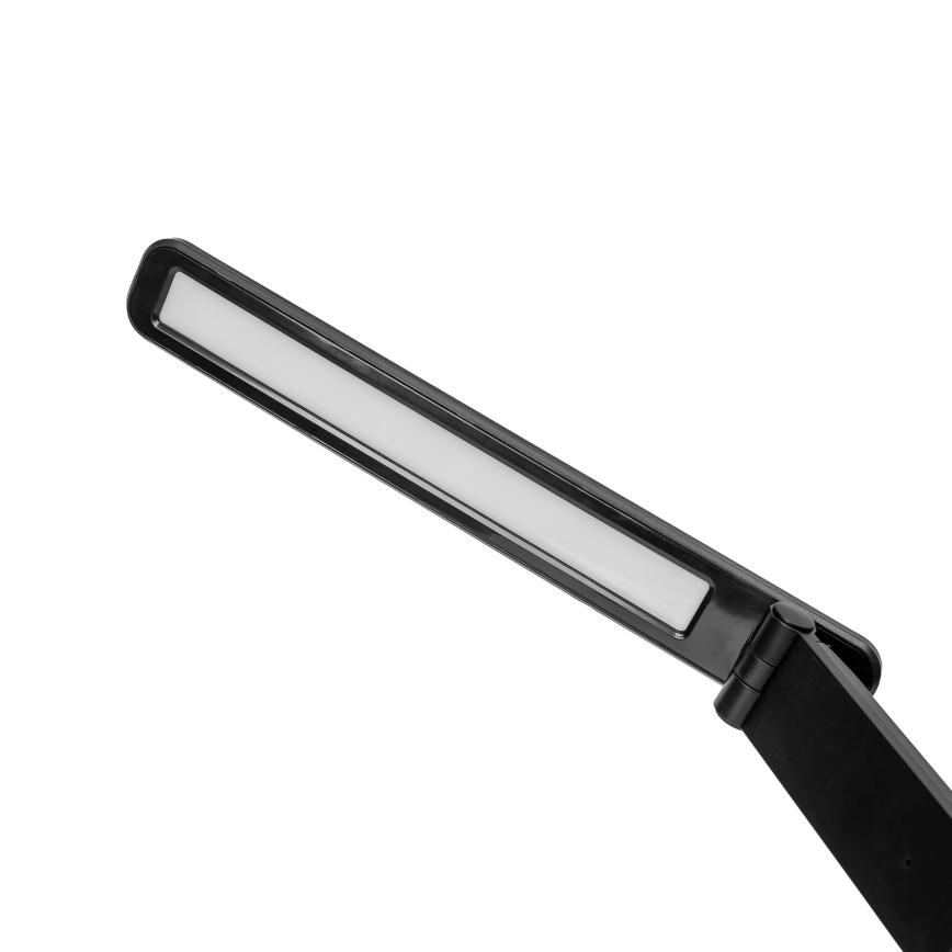 LED RGBW Candeeiro regulável com carregamento sem fios, ecrã, Porta USB LCD MAGNUS LED/6W/5V 3000-6500K preto