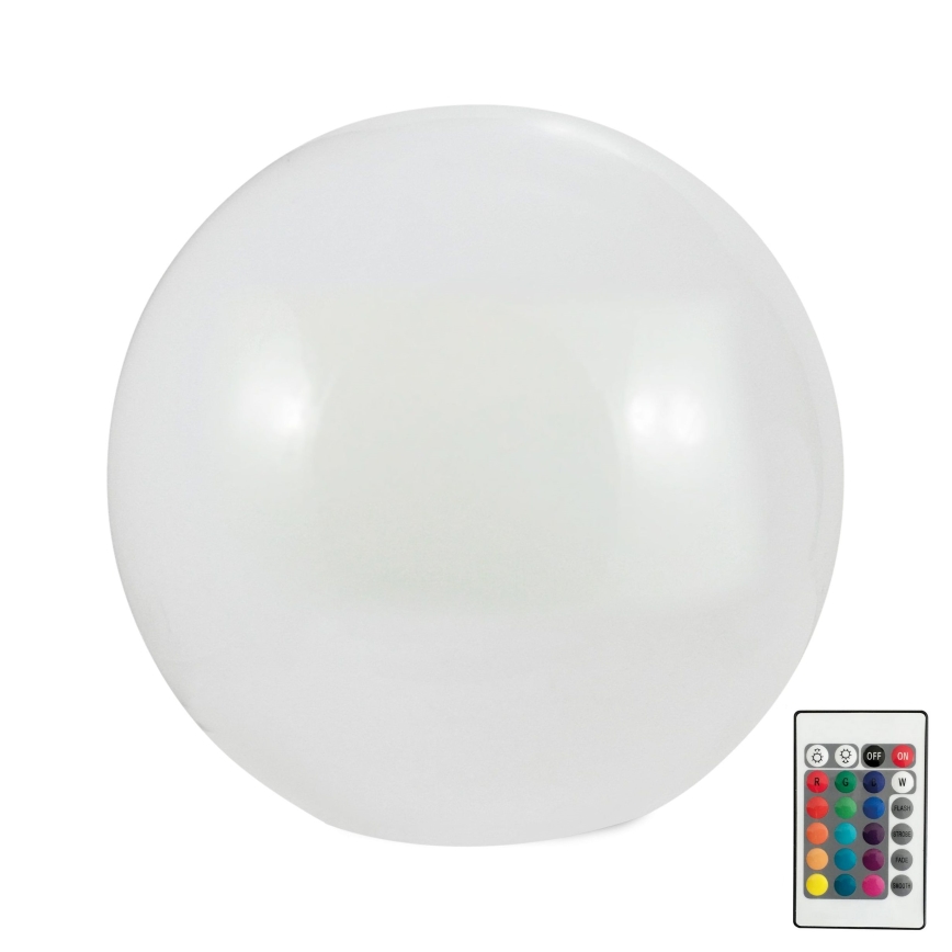 LED RGBW Candeeiro solar BALL LED/1,2V diâmetro 30 cm IP65 + controlo remoto