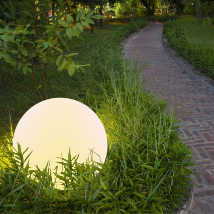 LED RGBW Candeeiro solar BALL LED/1,2V diâmetro 30 cm IP65 + controlo remoto