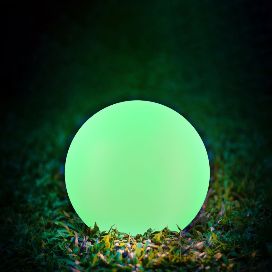 LED RGBW Candeeiro solar BALL LED/1,2V diâmetro 30 cm IP65 + controlo remoto