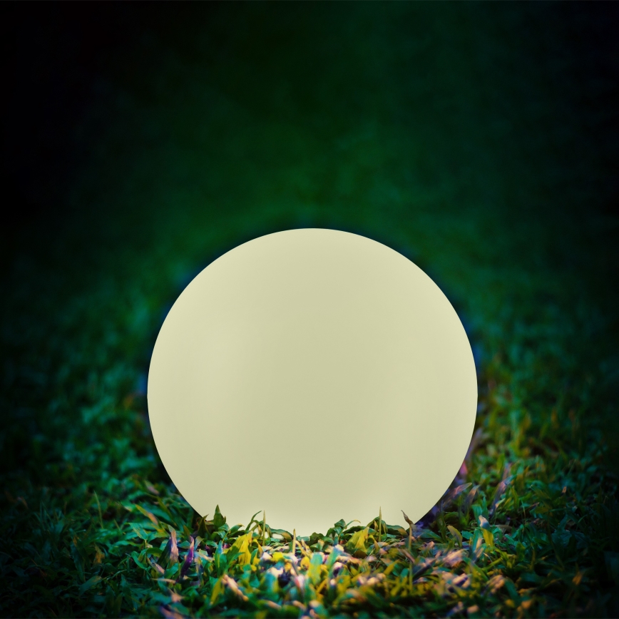 LED RGBW Candeeiro solar BALL LED/1,2V diâmetro 30 cm IP65 + controlo remoto