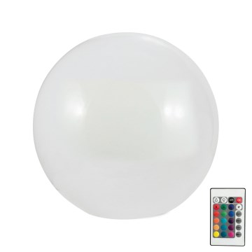 LED RGBW Candeeiro solar BALL LED/3,2V diâmetro 20 cm IP65 + comando
