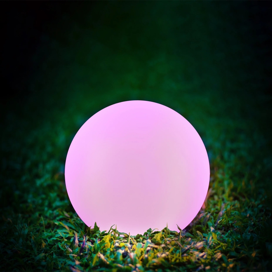 LED RGBW Candeeiro solar BALL LED/3,2V diâmetro 20 cm IP65 + comando