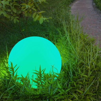 LED RGBW Candeeiro solar BALL LED/3,2V diâmetro 20 cm IP65 + comando