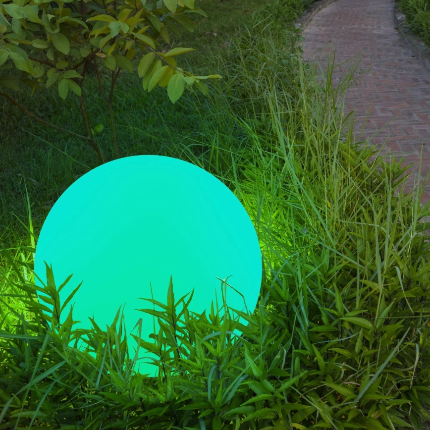 LED RGBW Candeeiro solar BALL LED/3,2V diâmetro 20 cm IP65 + comando