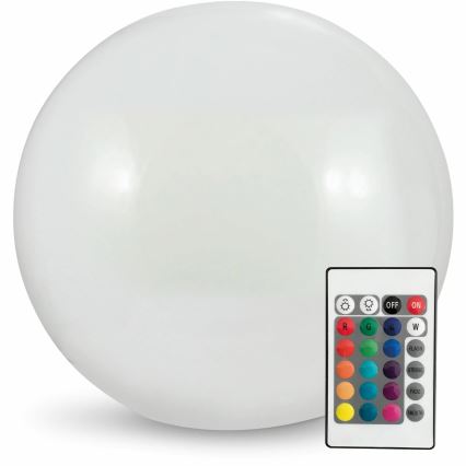 LED RGBW Candeeiro solar BALL LED/3,2V diâmetro 20 cm IP65 + comando