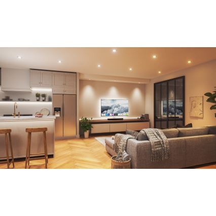 Nanoleaf - LED RGBW Foco de encastrar com regulação ESSENTIALS LED/6W/230V 2700-6500K CRI 90 Wi-Fi