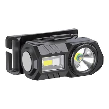 LED RGBW Regulação rechargeable headlamp USB LED/3W/5V IP43 190 lm 24 h