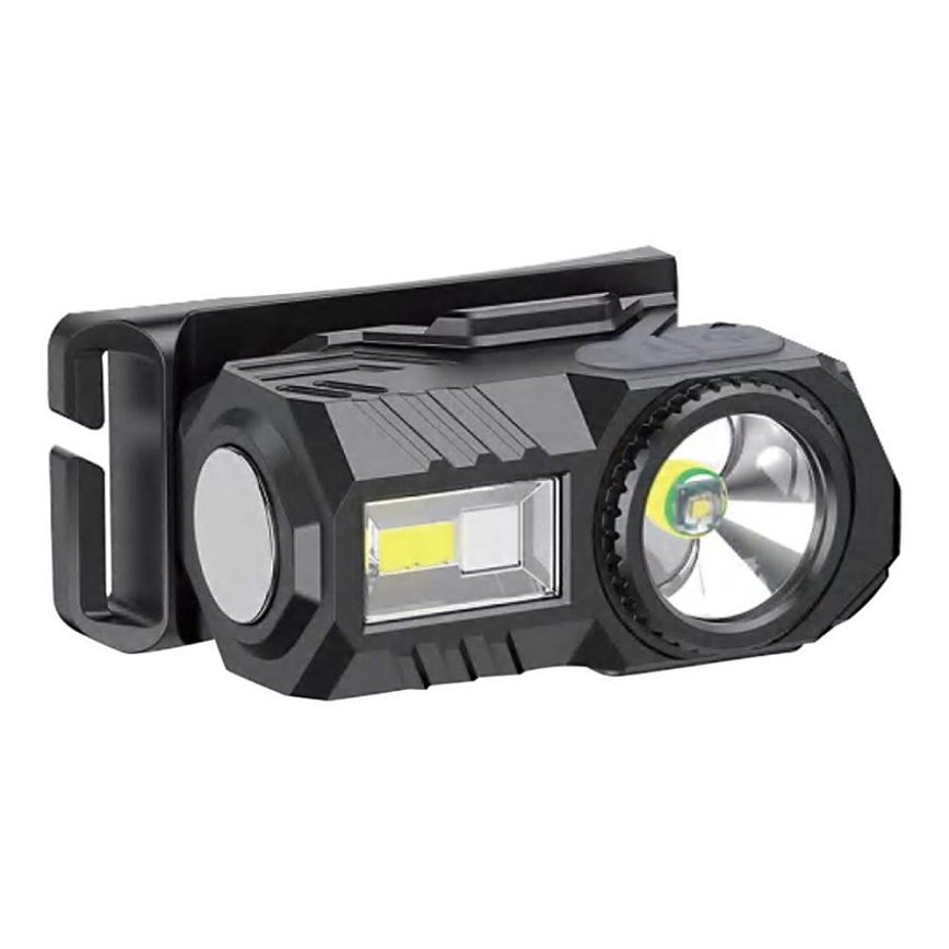 LED RGBW Regulação rechargeable headlamp USB LED/3W/5V IP43 190 lm 24 h