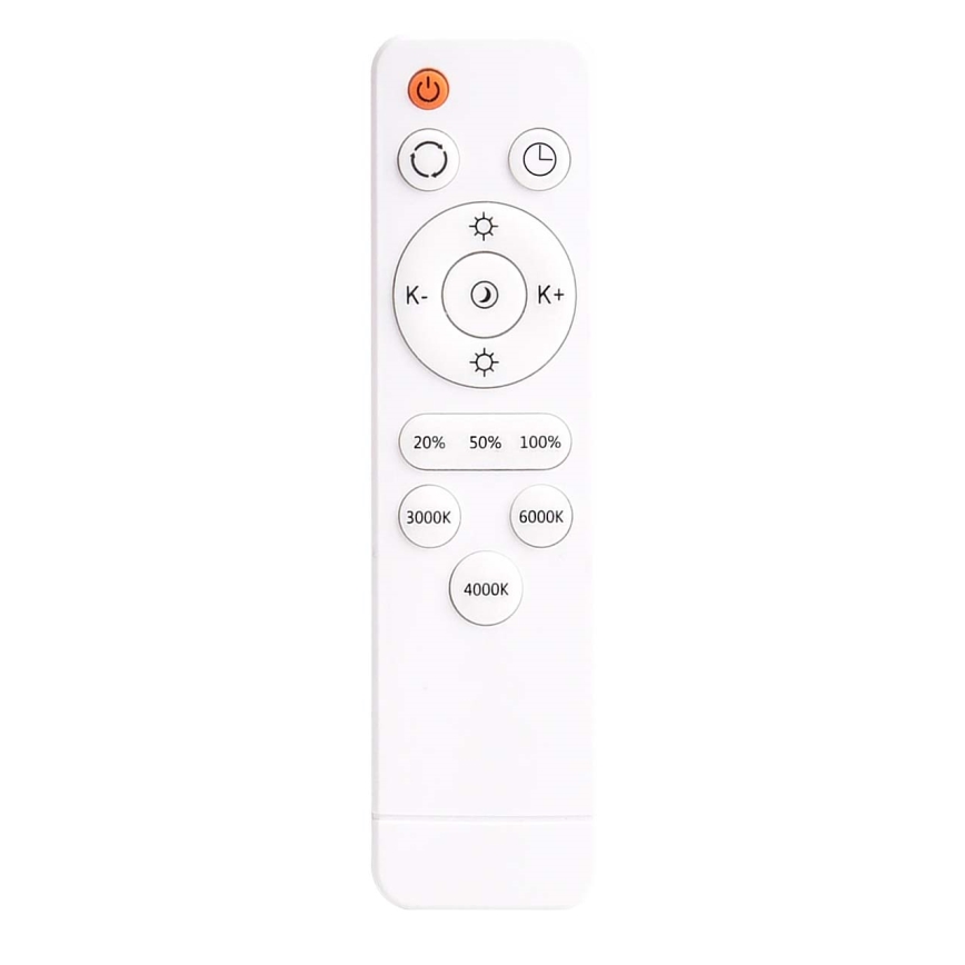 Luminária de teto LED dimmerizável KERN LED/80W/230V 3000-6000K diâmetro 80 cm preta + comando à distância