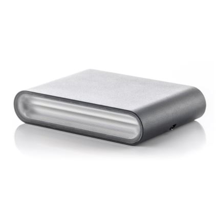 LED2 - Luminária de parede exterior LED FLAT 2xLED/3W/230V IP65 3000K/4000K/5700K preta